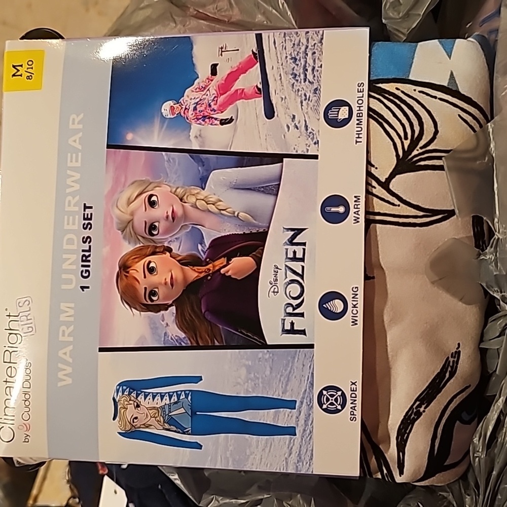 Climate Right Disney's Frozen Girls Warm Underwear Set-New